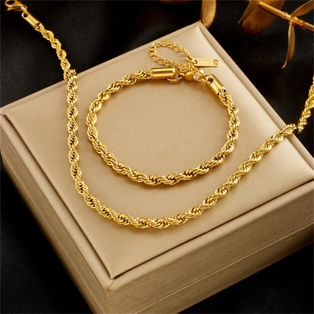 A2PCSNecklaceBracele