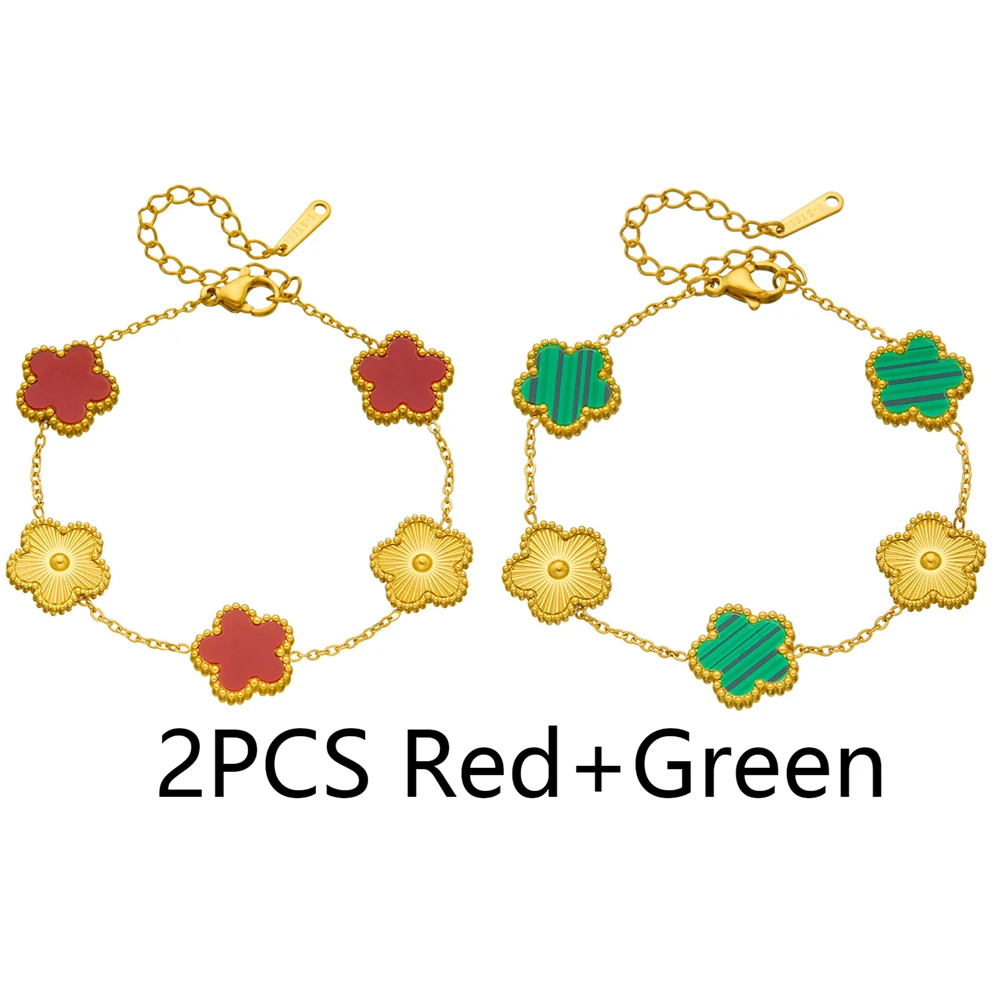 2PCS Red Green