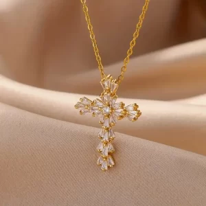 1PCS Goth Jesus Pendant Necklace for Women Stainless Steel Luxury Necklace Trend Couple Jewelry collares mujer