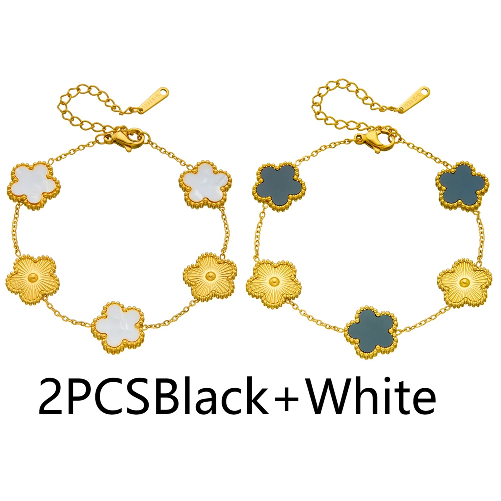 2PCS Black White