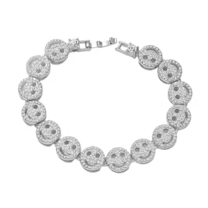 Men/Women's Hip Hop Round Tennis Chain Necklace Iced Out Bling Bracelet Necklaces Suit Fashion Charm Jewelry