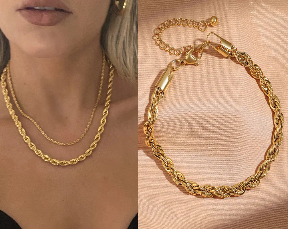 B2PCSNecklaceBracele